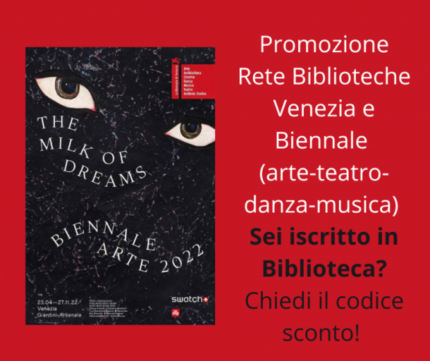 Promozione lettori RBV per La Biennale Comune di Venezia Live